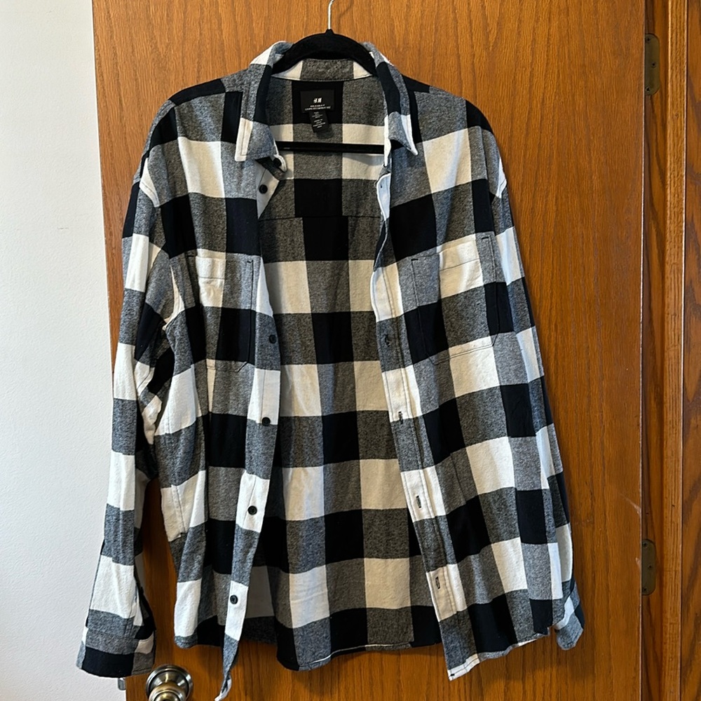 Black and white flannel